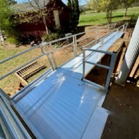 aluminum wheelchair ramp installed in Charlotte by Lifeway Mobility